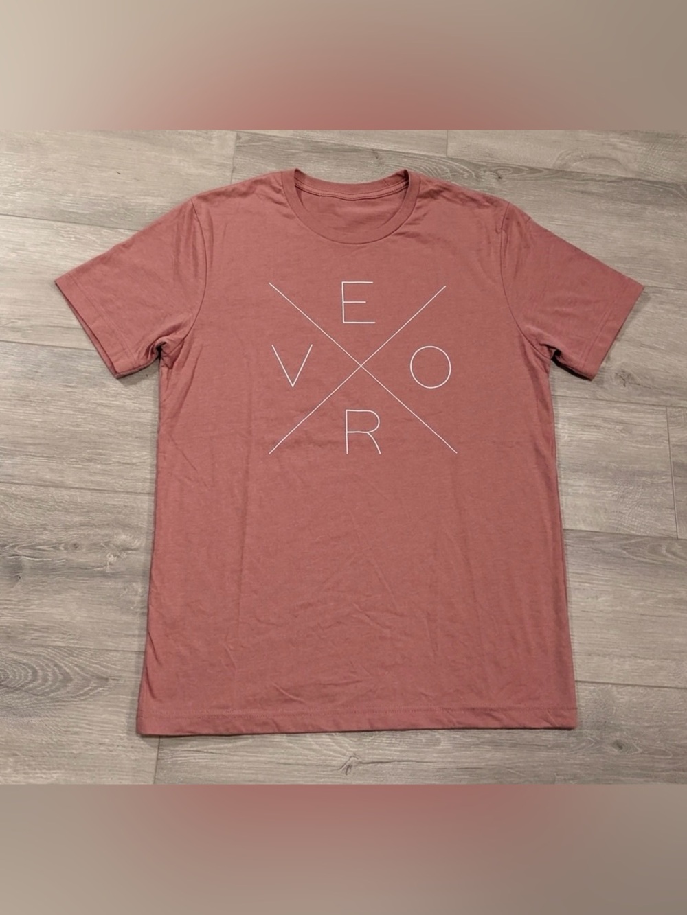 EVCR Women's Graphic T-Shirt Rose Pink Size Large - Mint Condition